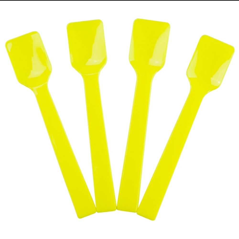 ICE CREAM SPOONS DARK BLUE* PLASTIC* TASTING*SAMPLING* MADE IN ITALY*