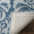 thumbnail image 4 of SAFAVIEH Bella Leann Damask Distressed Wool Area Rug, Navy/Grey, 8' x 10', 4 of 6