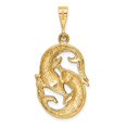 thumbnail image 4 of 14K Yellow Gold Charm Pendant Themed 35 mm 20 Pisces Zodiac, 4 of 4