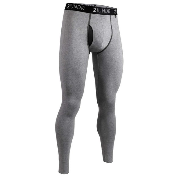 2UNDR Men's Long John (Heather Grey, Large)