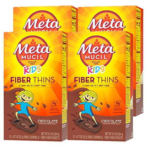Metamucil Kids Fiber Thins, Chocolate Flavored Dietary Fiber Supplement