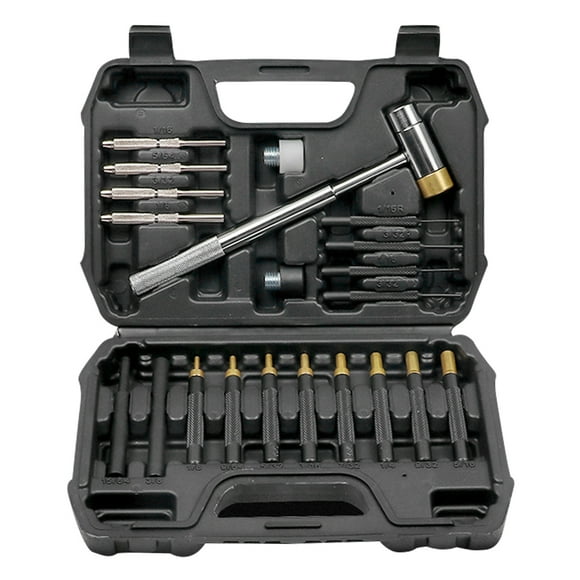 Punch Tool Set,Copper Hammer Set Punch Tool Set Pin Puncher Set Maintenance Tools Chisel Sided Copper Hammer 21pcs Punch Hammer Set Maintenance Buzhi