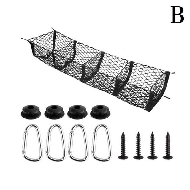 ForTesla Cybertruck2024 Trunk Luggage Net Bed Organizer Mesh Storage Net 4p