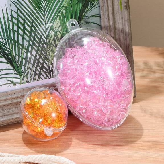 SWETRACE 10Set Clear Fillable Ornaments Baubles for Tree Festival Decoration