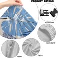 thumbnail image 7 of SCRAWLGOD Monstera Leaf Print Blue Beige 4 Pieces Gaming Chair Covers Slipcovers Stretch Game Chair Cover with Armrest Covers Universal Fit Rotating Gaming Armchair Protector, 7 of 7