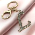 thumbnail image 3 of SURJDE Letter Keychains for Women Purse Charms for Handbags Crystal Initial Alphabet Pendant with Key Rings, 3 of 6