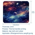 thumbnail image 5 of Galactic Printed Square Desk Pad, 8.3x9.8 Inch Non-Slip Rubber Bottom Gaming Mousepad, Desk Mat for Office and Gaming, 5 of 6