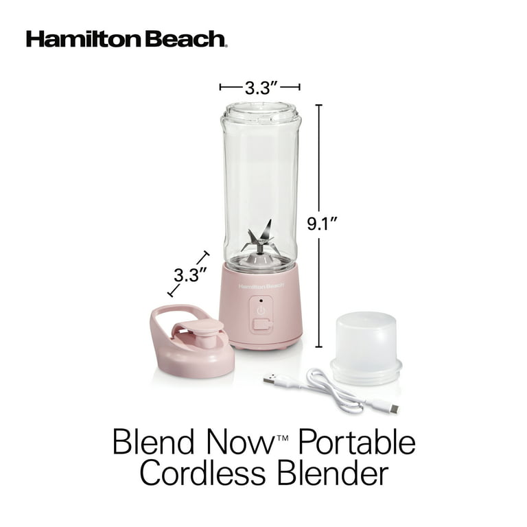 Hamilton Beach Blend Now Portable Cordless Blender 51181, Color