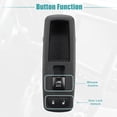thumbnail image 3 of Unique Bargains Interruptor de ventana eléctrica principal del lado del pasajero delantero derecho para Chrysler Town and Country 2008-2012 Negro, 3 of 8