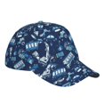 thumbnail image 3 of Daiia Blue Bus print Baseball Cap Men Women Golf Dad Hat Adjustable Original Classic Low Profile Hat Unconstructed Plain Cap, 3 of 9