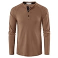 thumbnail image 4 of Blusas y camisas de manga larga con cuello redondo para hombre Blusa básica de manga larga con músculos musculosos Camiseta Blusas de manga larga con cuello redondo Camisas Blusa para hombre, 4 of 5