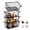 1-Black, variant on 4 Stackable Wire Baskets For Pantry Organizers And Storage Vegetable Fruit Basket Countertop Kitchen Metal Produce Potato Onion Bin Gray