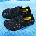 thumbnail image 6 of kamemir Boy's Girl's Kids Toddler Water Shoes Quick Dry Barefoot Lightweight Pool Swim Beach Sport Aqua Shoes(X-Black,2), 6 of 6
