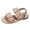 Z01-M-Beige, variant on enyan Girls' Sandals,Girls Sandal Dress Shoe for Toddler/Little Kid Party School Shoe,Brown,Size 13.5
