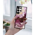 thumbnail image 5 of WIRESTER Shockproof Soft Rubber Cover Case for Samsung Galaxy S25 Ultra 6.8" 2025, Marble Gold And Purple, 5 of 5