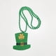thumbnail image 1 of Diadema con lazo para festival, sombrero pequeño verde para el día de San Patricio, collar con trébol, 1 of 5