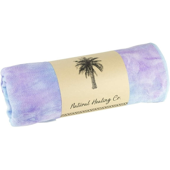 Natural Beach Towel Picnic Blankets Microfiber w/ Attached Elastic Loop 48x72