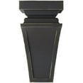 thumbnail image 2 of Ekena Millwork 6"W x 6 3/4"D x 12"H Large Nevio Wood Vintage Decor Corbel, Black, 2 of 6