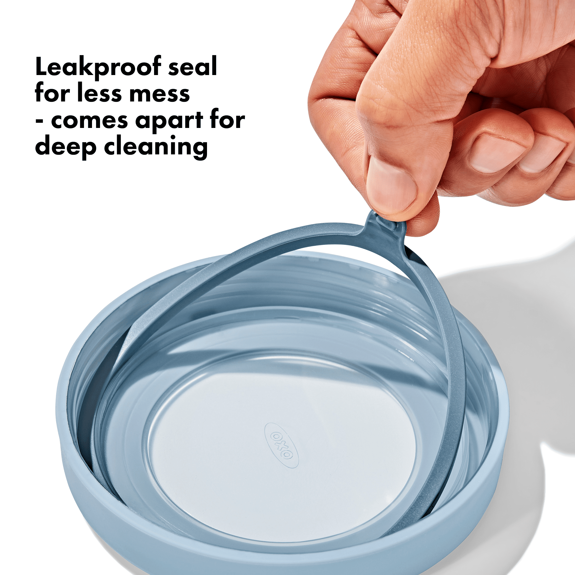 OXO Twist & Stack 12-oz Lunch Prep Container, 2-Pack, Ocean Blue