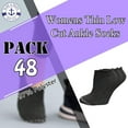 thumbnail image 7 of 48 Pairs of Yacht & Smith Mens Thin Low Cut Ankle No Show Bulk Socks, 7 of 7