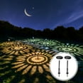 thumbnail image 1 of Decoración del hogar, decoración de habitaciones, lámpara solar empotrada, iluminación de jardines, siete colores con variación de luz cálida, luces solares inalámbricas de estaca para jardín, cercas,, 1 of 9