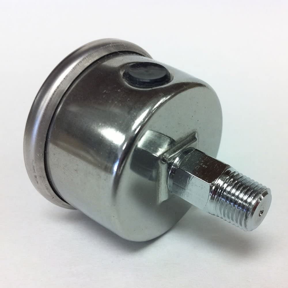 Marshall Gauge 0-15 psi Fuel Pressure Oil Pressure White 1.5" Diameter Liquid