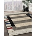 thumbnail image 2 of Ahgly Company Indoor Square Contemporary Tan Brown Abstract Area Rugs, 5' Square, 2 of 6