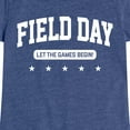 thumbnail image 3 of Instant Message - Field Day Let The Games Begin - Toddler And Youth Girls Short Sleeve Graphic T-Shirt, 3 of 6