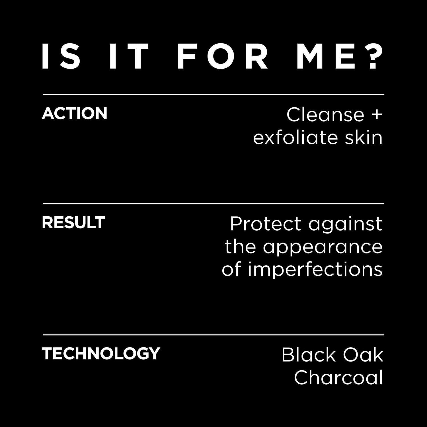 L'Oréal Paris Men Expert Exfoliant Charbon Pure Charcoal pour le visage pour hommes