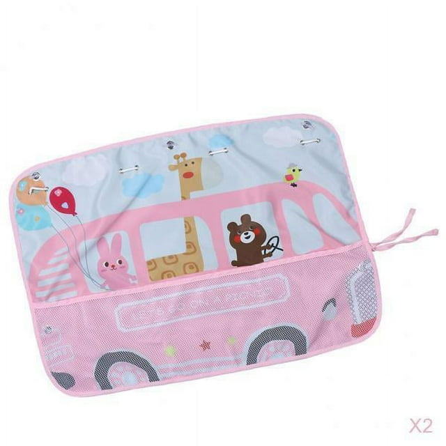 S SERENABLE 2X Car Window Shade for Baby, 70 X 50cm -Pack of 1 - Giraffe Driving pattern