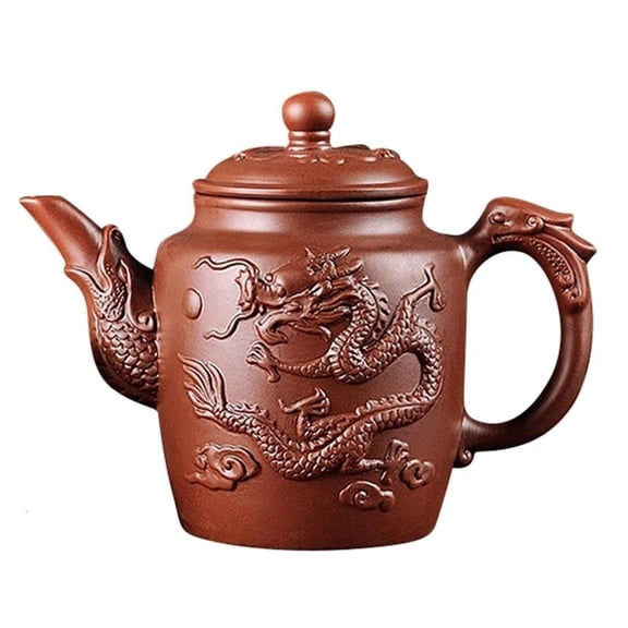 Purple Clay Teapots Master Hand Carved Teapot With Tea Infuser Green Tea Filter Kettle Tea Accessories Chinese Kung Fu Tea Set