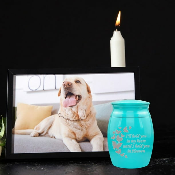 Urna de Acero Inoxidable para Restos de Mascotas, Urnas de Altar, Árbol Conmemorativo para Cenizas de Perros y Amantes de Las Mascotas.