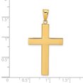 thumbnail image 3 of FJC Finejewelers 14k Yellow Gold Hollow Cross Charm, 3 of 6