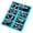 Blue, variant on 8Pcs/Set Metal Montessori Puzzle Wire IQ Mind Brain Teaser Puzzles Adults Interactive Game Reliever Educational Toys