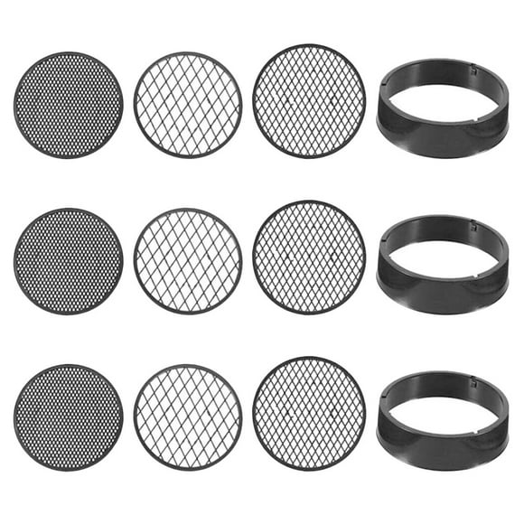 9Pcs Plastic Soil Sifters Garden Manual Soil Sieves Gardening Soil Sieves