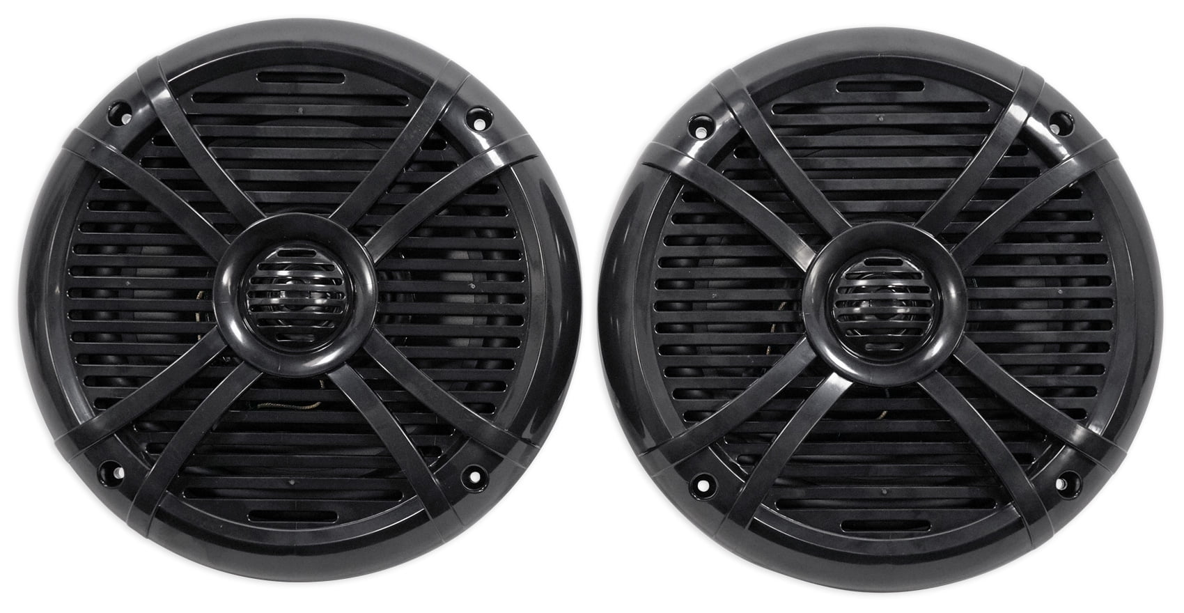 Pair Rockville RMSTS80B 8" 1000w Waterproof Marine Boat Speakers 2Way
