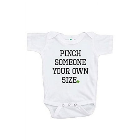 

7 ate 9 Apparel Baby s Funny Pinch St. Patricks Day Onepiece Green