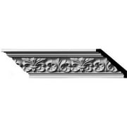 3 1/4"H x 3 1/4"P x 4 3/4"F x 94 1/2"L, (5 7/8" Repeat) Fleur De Lis Crown Moulding