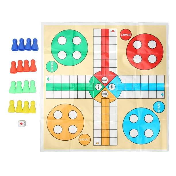 Juego de mesa divertida para niños, juego de ajedrez de plástico portátil resistente al desgaste, juguete para fiesta tipo 3