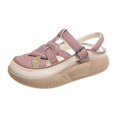 thumbnail image 5 of Platform Sandals Women PU Breathable Summer Sandals for Hiking Home Shopping Pink 38, 5 of 7