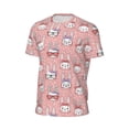 thumbnail image 6 of Wukai Girl Rabbit Print Men's Short-Sleeved Mesh T-Shirt,Quick-Dry Short Sleeve Workout T-Shirt-3X-Large, 6 of 8