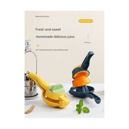 

Manual Lemon Squeezer Hand Pressure Plastic Juicer for Fruit Kitchen Tool Accessories for Squeezing Lemon Yellow
