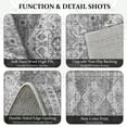 thumbnail image 5 of TECHVIDA Kitchen Rugs 4 Piece Set,Boho kitchen mats for floor, Non-Slip Machine Washable Rugs,Vintage Kitchen Mat for Hallway Laundry Room Sink, 5 of 8