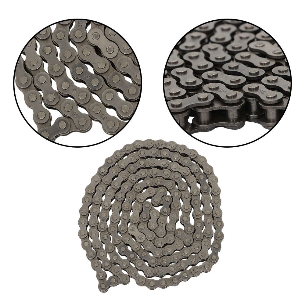 35 Roller Chain 5ft with Free Connecting Link - Heavy Duty for Go Kart, Mini Bike