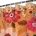 thumbnail image 4 of Watercolor Country Bee and Floral Curtain – Rustic Botanical Garden Look, 72x84 Inches, 4 of 5