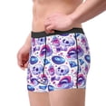 thumbnail image 2 of Honeii crystal Skull record lips Men's Underwear Boxer Briefs Pack, ComfortSoft Boxer Brief for Men, Moisture-Wicking Breathable-Large, 2 of 5