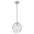 thumbnail image 6 of 41326-91 Livex Lighting Geometric Shade - One Light Mini Pendant in Industrial Style - 8 Inches wide by 13 Inches high-Brushed Nickel Finish, 6 of 10
