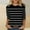 Black, variant on ALLLIST Spring Tops for Women 2024 Black 3/4 Sleeve Crew Neck Striped T-Shirts Casual Ladies Tops and Blouses
