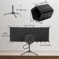 thumbnail image 3 of HOMCOM Foldable Studio Microphone Isolation Shield with Pop Filter, Stand, 3 of 10