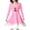 AB80 Pink, variant on Tisuna Girl'S Long Sleeve Christmas Dress Kids Cozy Reindeer Snow Print Dresses Teen And Youth Autumn Winter Crewneck Dress Size 8-9 Years